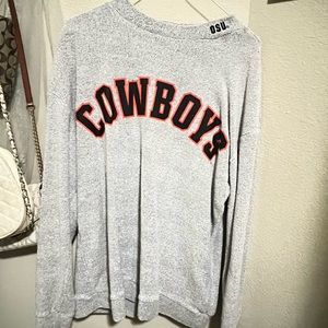 PINK Victoria's Secret Gray Crew Neck Sweater